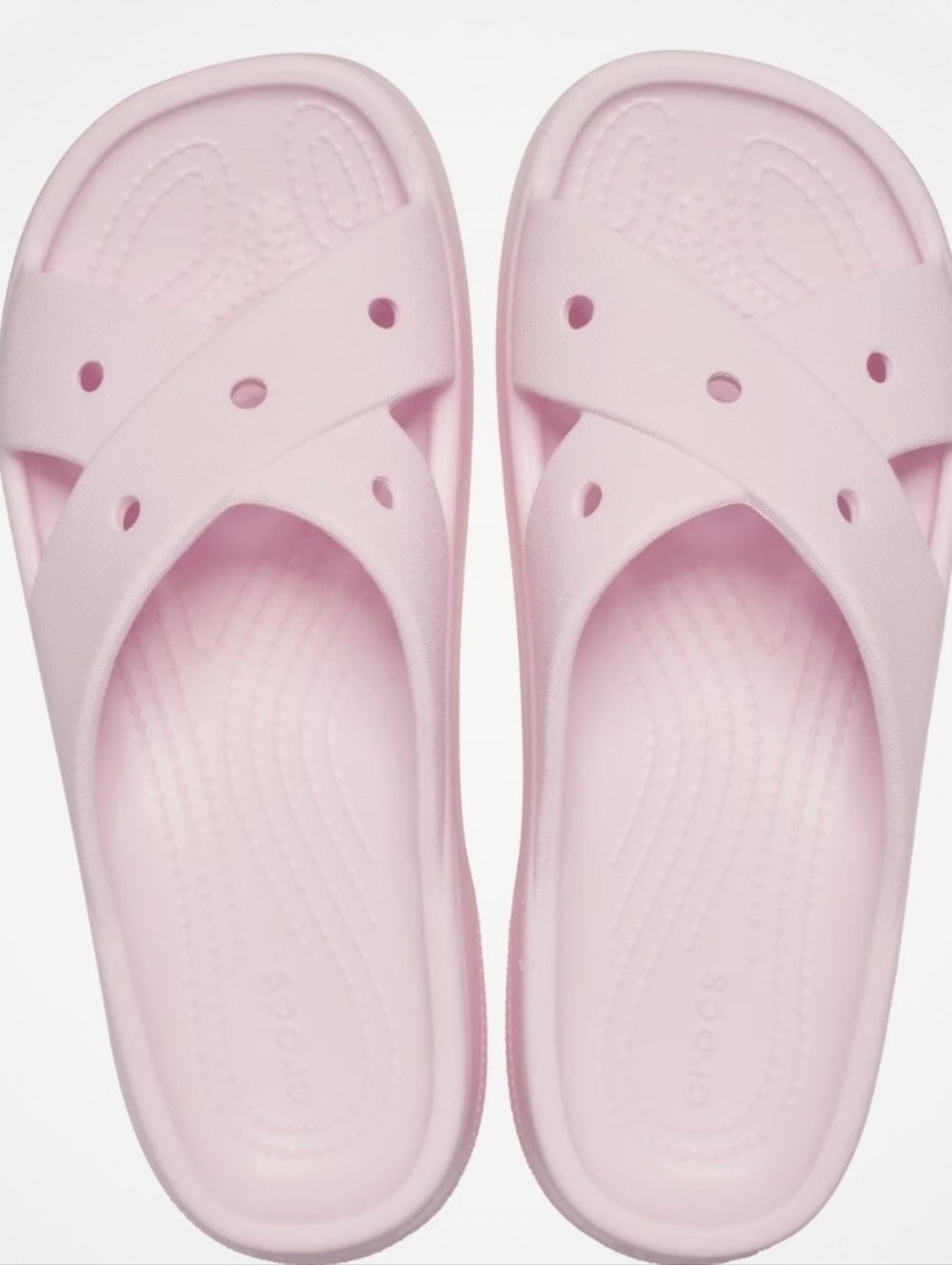 NWT Crocs Pink Cross Strap Sandals - Size 8